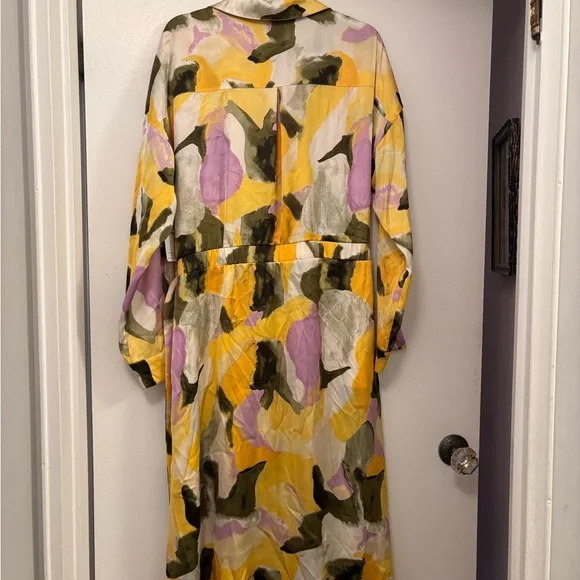 French connections women’s long floral pastel dress Easter XXL plus size modest - Picture 3 of 5